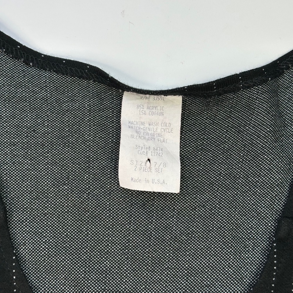 Vintage 90s Pinstripe Dress Mini Grunge Sleeveless Suspender Chain Size 7/8 - Picture 3 of 8